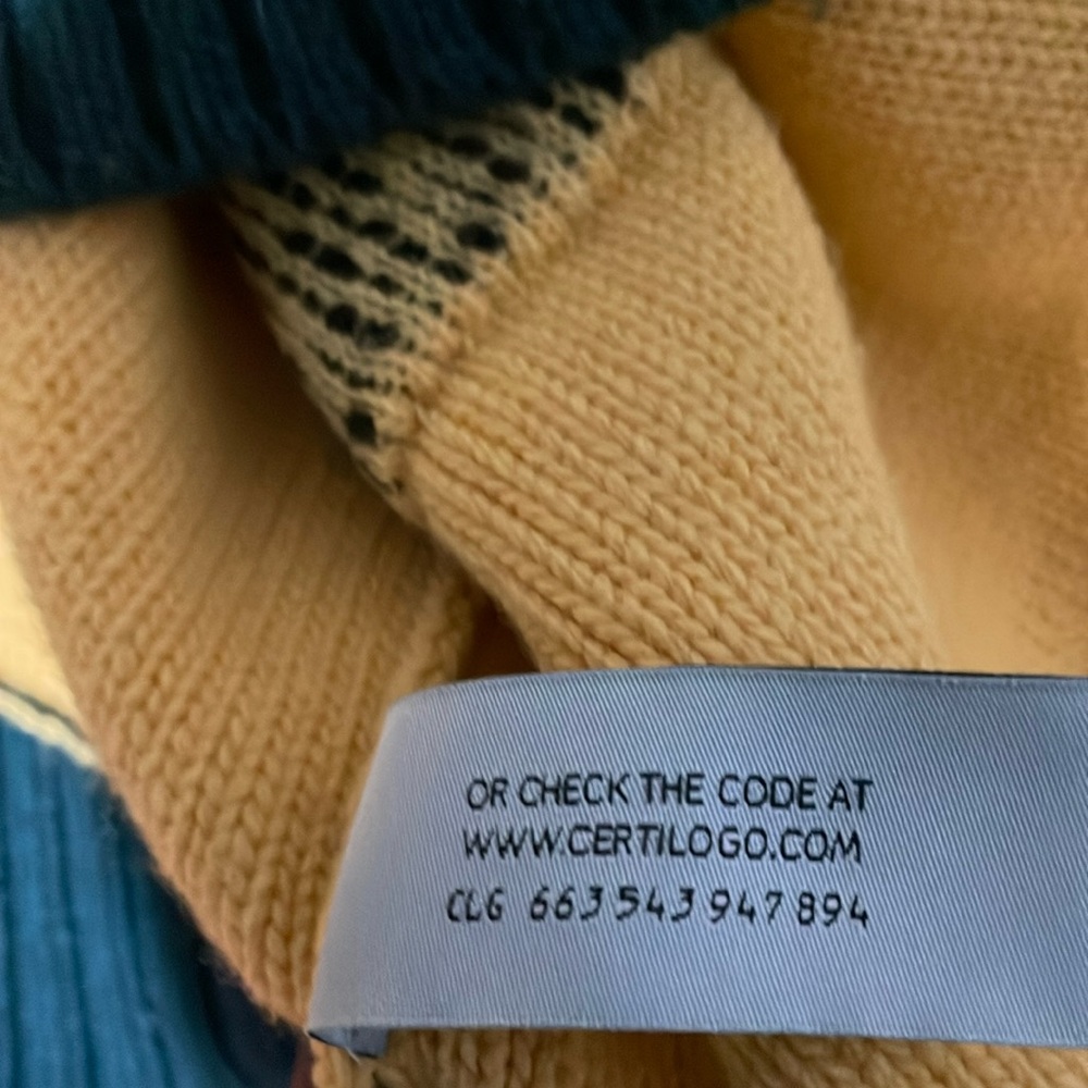 Off-White Multi Colored Sweater Size Small - image 8